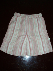 шорты в полоску лен