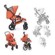 Детская коляска Concord FUSION, Neon - оранжевая