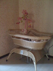 Детская кроватка,  люлька на пульте б/у - 6 месяцев, 