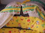 Продам балдахин,  держатель и бортики для детской кроватки. Все в идеал