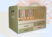Продам детскую кроватку  маятник Furkan (бежево-салатовую) 850грн.