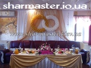 Оформление свадьбы воздушными шарами в Киеве, гелиевые воздушные шары.