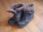 кожанные зимние сапожки размер 30