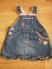Сарафанчик джинсовый,  от 6 мес. до 12 мес.