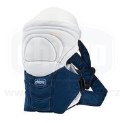 Сумка-кенгуру,  сине-бежевая