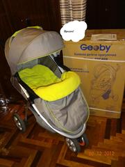 Стильная коляска Geoby С409 в новом состоянии (использовалась 2 меся  