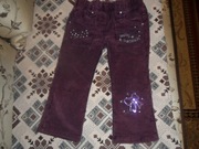 Вельветовые джинсы, состояние новых. Размер 86. Цена 65грн.