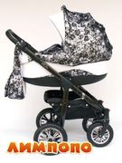 Androx Milano Exclusive (кожа+гепюр) сталь с белыми цветам