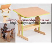 Детская парта Киев Умничка,  растущая,  с полочкой.