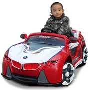 Детский электромобиль BMW i8 VISION 12V, 2 мотора, красный
