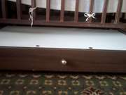 Кроватка с шухлядой